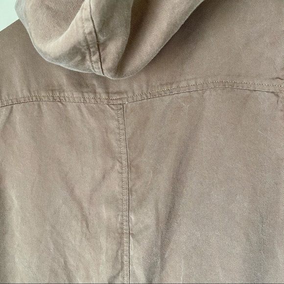 BB Dakota Hidden Zipper Hooded Khaki Utility Vest - Picture 13 of 13